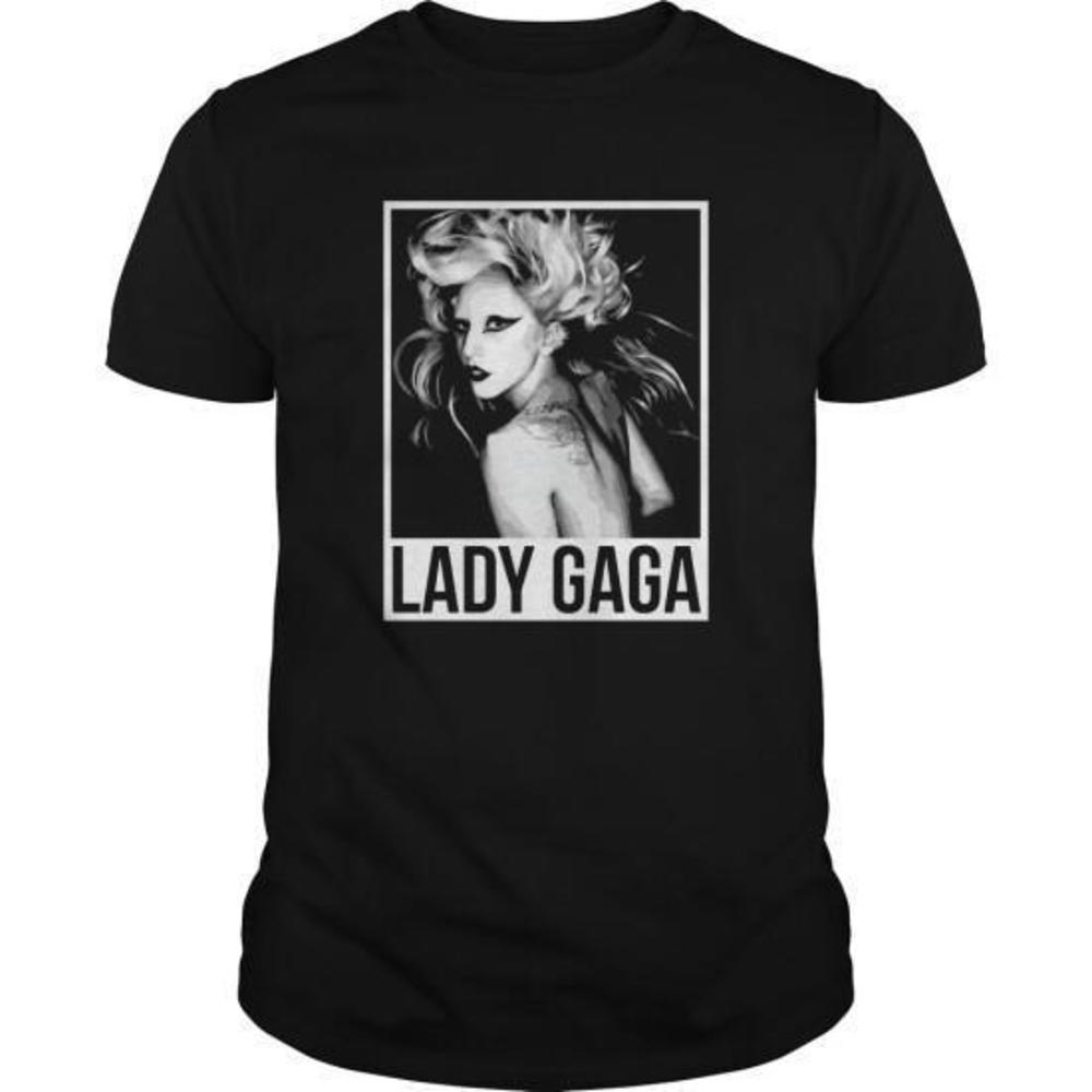 Lady Gaga Black Unisex T Shirt  For Fan